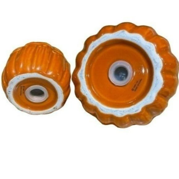 Autumn Pumpkin Ceramic Salt‎ and Pepper Shakers Kitchen Fall Decor - Picture 2 of 4